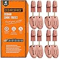 Cedar Space Wooden Shoe Stretcher Tree, 6.5-14 Sizes Cedar Wood Shoe Trees,2/4PC Shoe Stretcher for Men, Sneakers,Boots