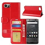 BlackBerry Keyone Case, HualuBro Premium PU Leather