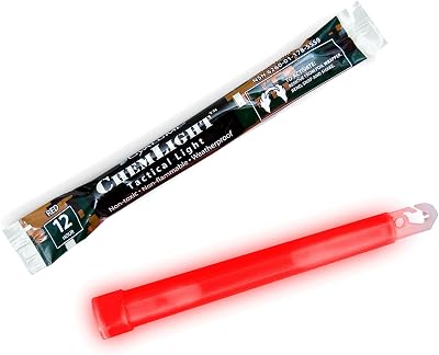 Cyalume 12 Hour Military ChemLight 6" Red Lightstick 15cm 5 Year Shelf Life