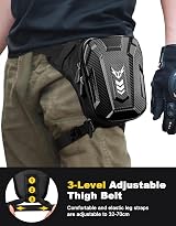 Rolgno Drop Leg Bag Expandable EVA Hardshell Reflective Strap Adjustable view 6