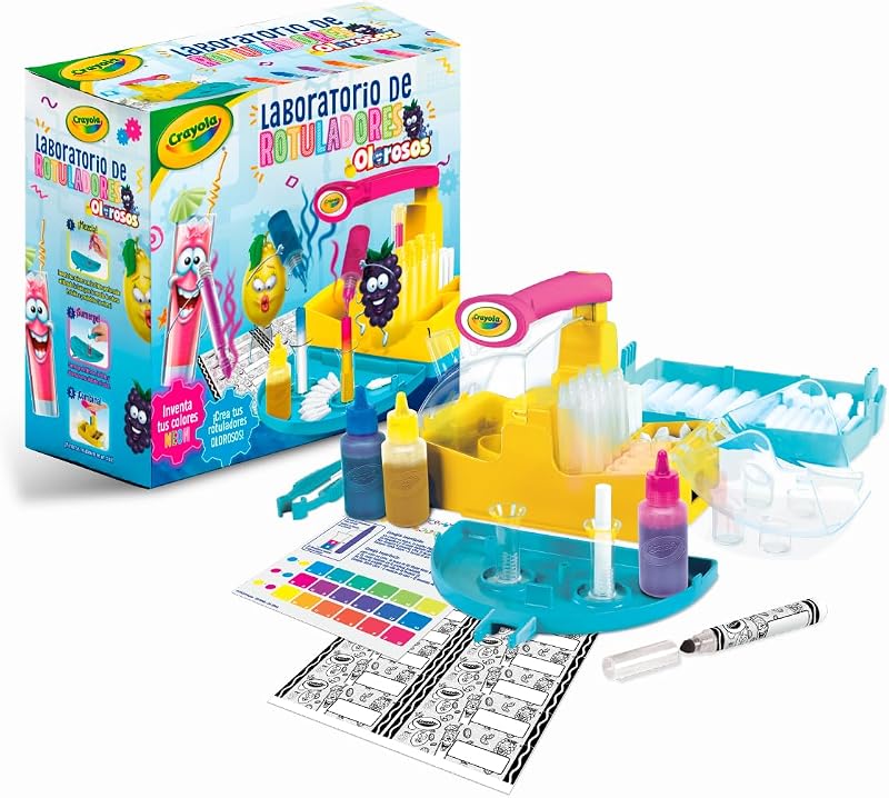 - Laboratorio de Rotuladores Olorosos Neón, Crea tus Propios Rotuladores Perfumados con Colores Neón, Actividad Creativa y Regalo para Niños, a Partir de 6 Años (Versión en español)