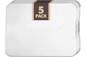 TYH SUPPLIES 5 Pack Drip Tray Liners for Traeger Small Grills | Compatible with Ranger/Scout, Trailhead and PTG Grills | Disposable Aluminum BBQ Tray for Catching Grease | 10.5x13.5 Inch