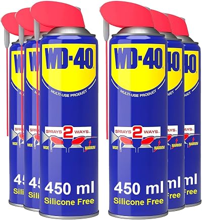WD-40 Smart Straw 6 Pack 450ml Multi-Use Lubricant & Rust Inhibitor