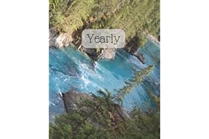 Yearly: Blank Monthly Calendars- River