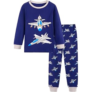 HONGTEYA Toddler Boy Clothes 100% Cotton Long Sleeve Outfit 3-8 Years