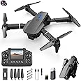 Mini Drone With Camera Remote Control Drones With Screen Display 2.4G Headless Mode, One Key Take off/Landing RC Quadcopter Altitude Hold For Kids Adults Fpv Drone Birthday Gifts for Men Women