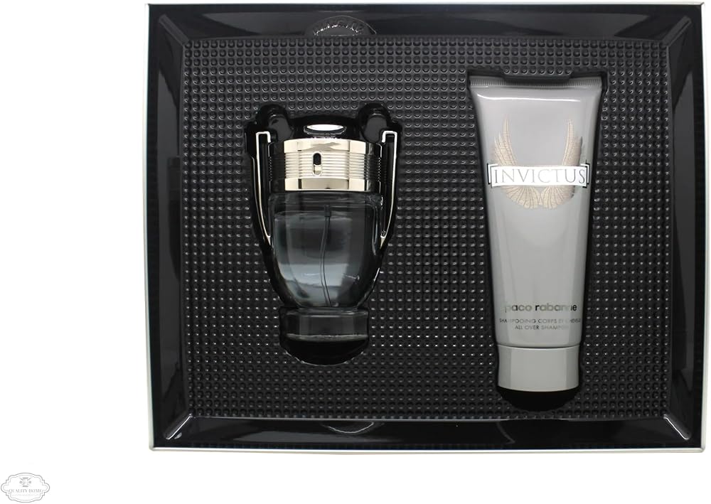Paco Rabanne Invictus 2017 EDT 50ml & Shower Gel 100ml Set Mens Fragrance