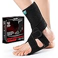 Welnove 2 Pack Drop Foot Brace with Arch Support，AFO Ankle Brace for Walking ，Relieve the Instability of Lower Limbs by Foot Drop, MS, Spinal Cord Injury (Include Left and Right, FSA HSA Eligible)