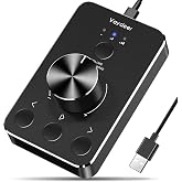 VAYDEER Volume Control Knob with One-Click Mute Function and 3 Volume Control Modes, USB Volume Knob Multimedia Controller for Win 7/8/10/Mac, Gift for Festivals Loved Ones