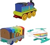 Thomas & Friends HDK12 Thomas Toby Harold Rainbow Train Helicopter Set Ages 3+ view 2