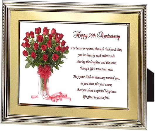 50e Anniversaire Cadeau De Mariage 50 Ans Anniversaire Poeme En