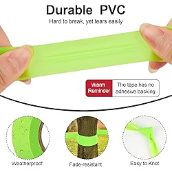 MOWPOG 5 Pack Green Flagging Marking Tape, 1" x