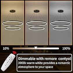 Matven Modern Ceiling Chandelier Light, Acrylic
