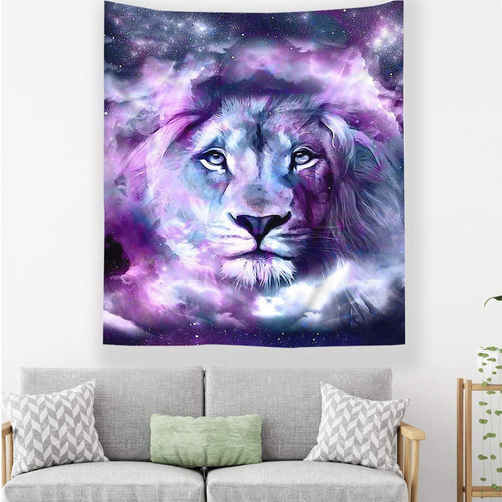 mmzki Tela Colgante Tela Decorativa Tapiz león R 150 * 130CM ...