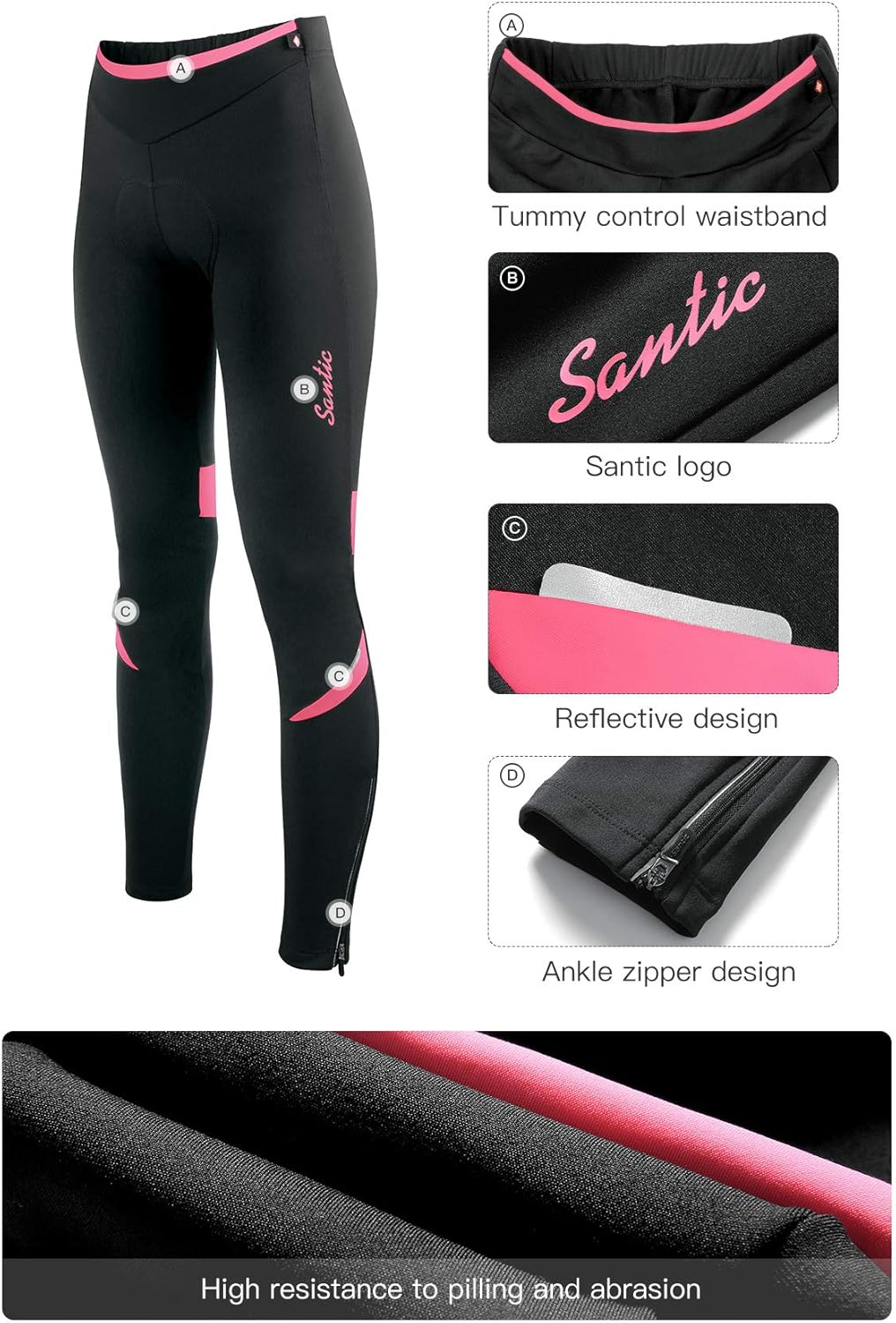 fleece lined cycling tights