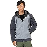 U.S. Polo Assn. Men's USPA Contrast Raglan Sleeve Sherpa Hoodie Heather Grey Large