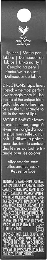 e.l.f. Love Triangle Lip Filler Liner 2-in-1 Lip Pencil Plum view 6