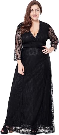 black lace maxi