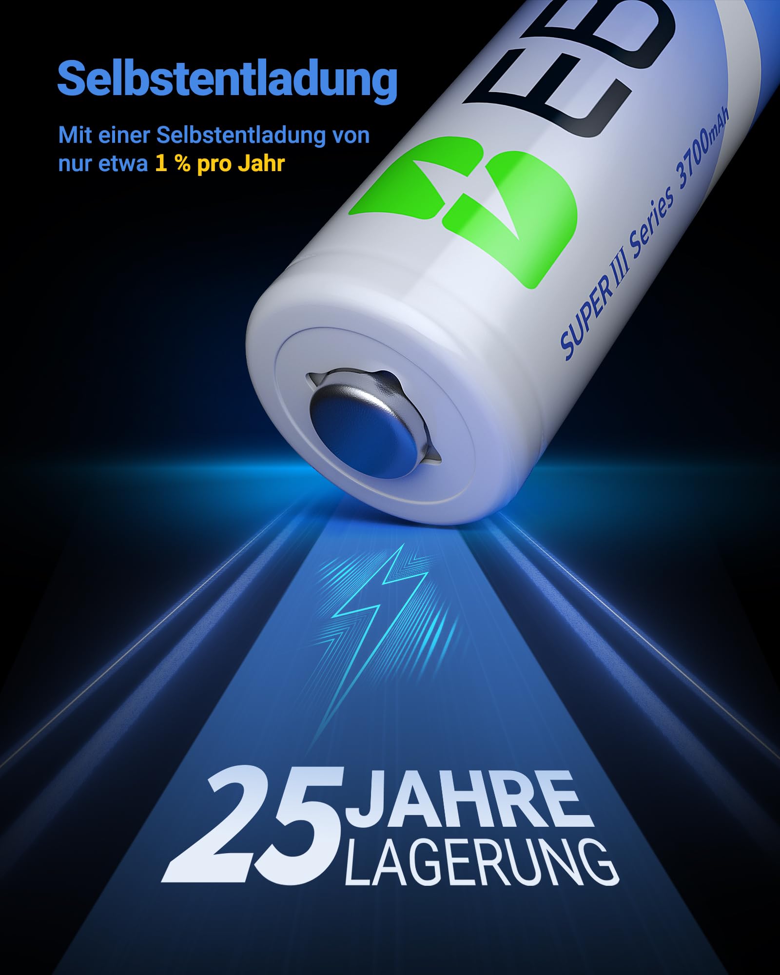 EBL Lithium Batterie AA 3700mAh 1.5V 8 Stück, Nicht Wiederaufladbar AA Batterien mit hoher Kapazität ideal für Blink Outdoor Camera, Digitalkameras, Fernbedienungen und Spielzeug 4
