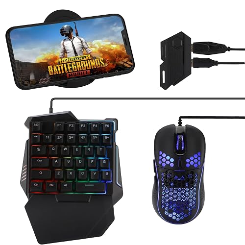 Keyboard Half Razor Half Hand Gaming Keyboard and Mouse Combo Laelr 35 Keys PUBG Wired ...
