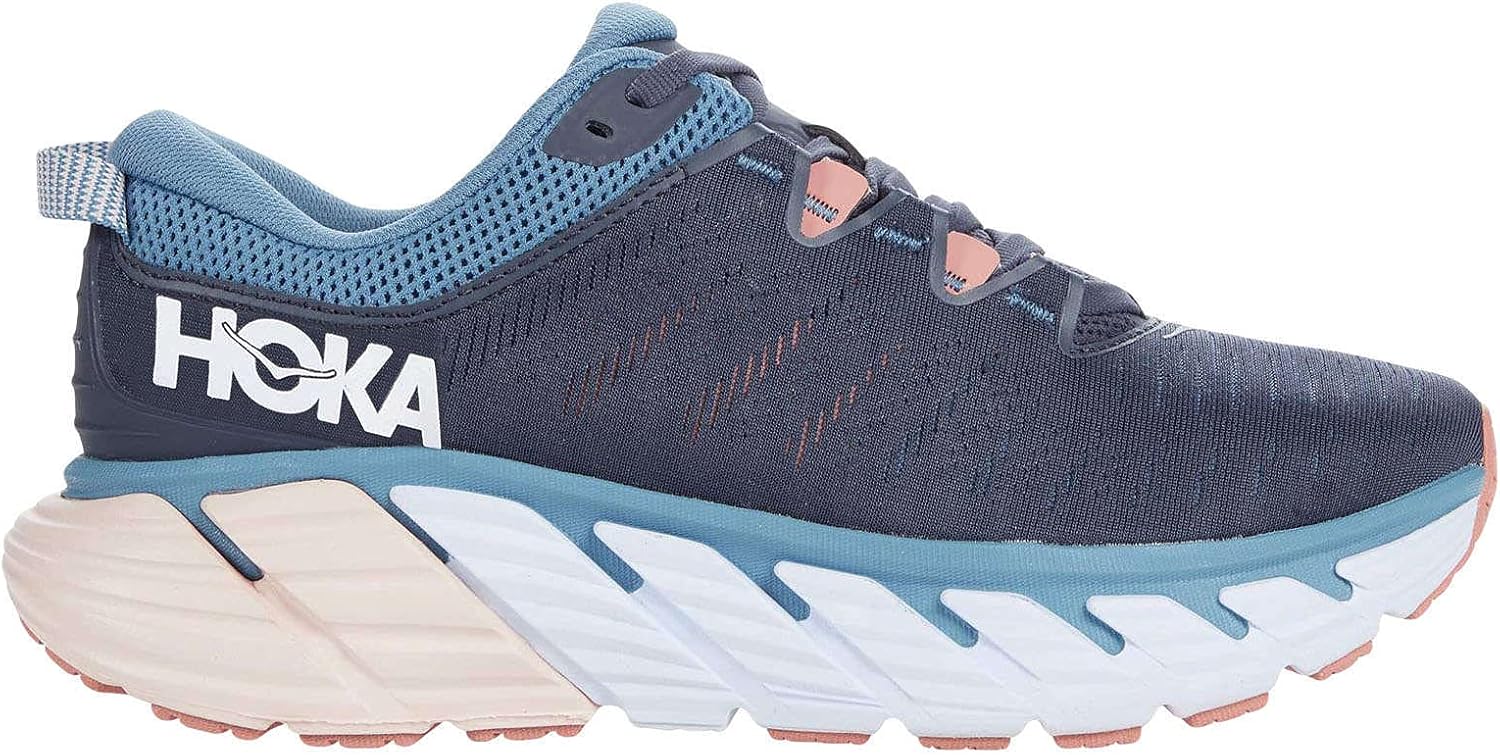 Hoka One One Womens Gaviota 3 Textile Synthetic Ombre Blue Rosette