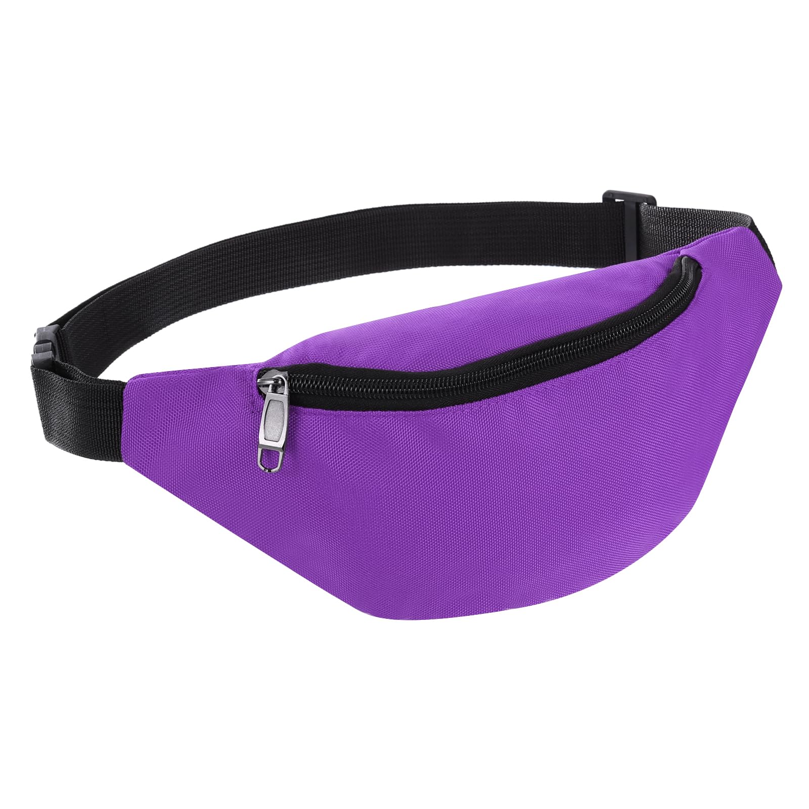 PATIKIL Fanny Pack, Belt Bag Crossbody Waist Bag with Adjustable Strap for Women Men Travel Running Hiking, Purple
