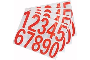 Aspcsmomt Mailbox Numbers Reflective Stickers for Outside,4 Sets(0-9) Vinyl Numbers Decals for Mailbox House Signs Door Racin