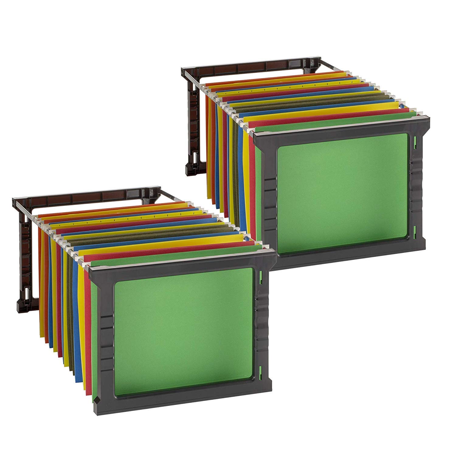 Officemate Plastic Hanging File Frames, Letter And Legal Size, Rails 24