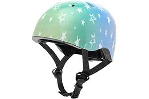 SULIFEEL Kids Bike Helmet for Boys and Girls Adjustable Toddler Skateboard Helmet for Multi-Sports Scooter Cycling Roller Skating Unicorn Stars