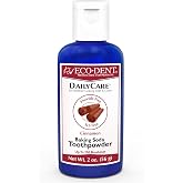 Eco-Dent DailyCare Baking Soda Toothpowder, Cinnamon - Fluoride-Free Toothpaste Powder, SLS-Free Tooth Powder with Baking Soda, Minerals, and Essential Oils, Toothpaste Alternative, 2 Oz