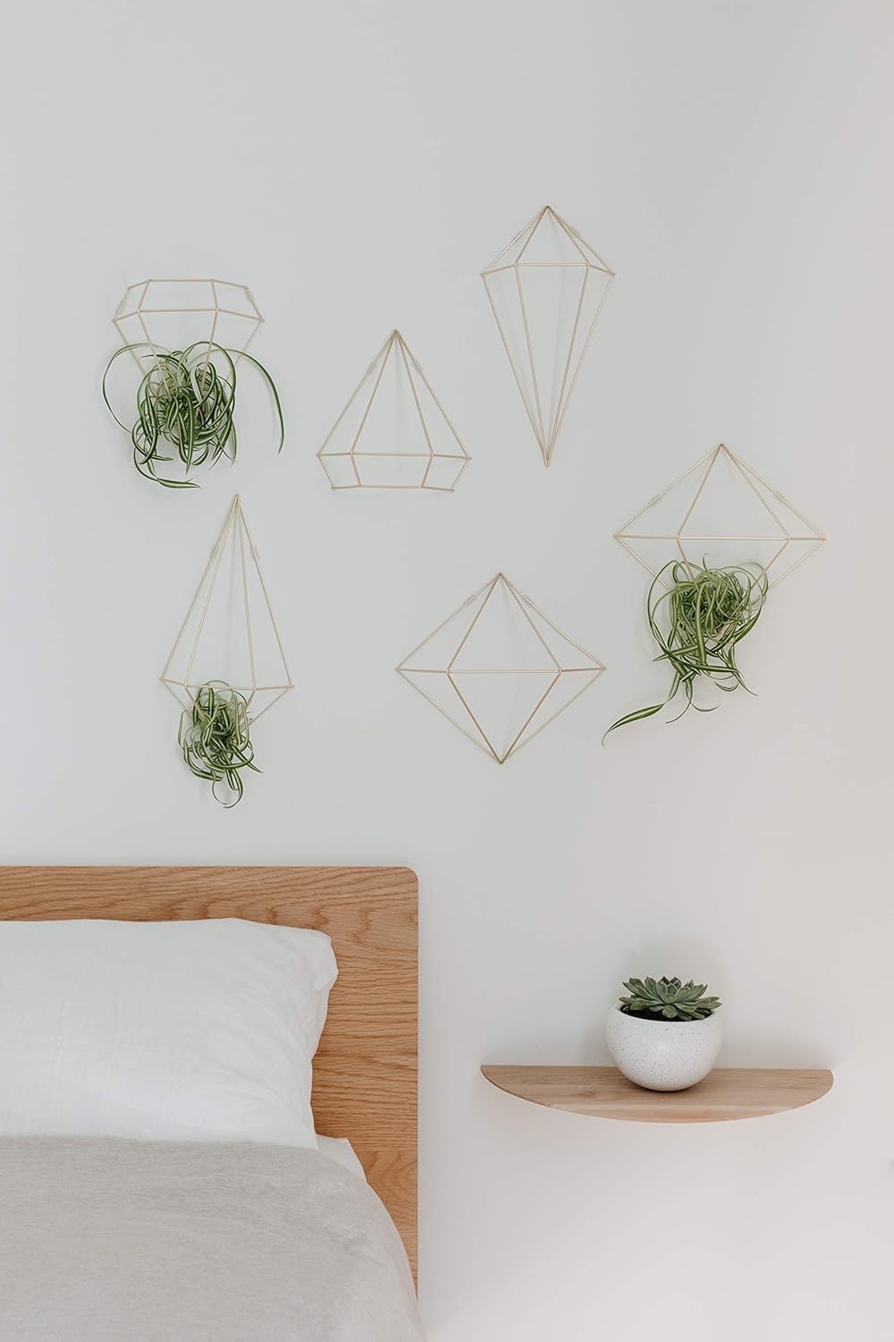 Umbra Prisma Wall Decor, Brass, Set of 6, Matt Brass, 33L x 19.1W cm - Image 4