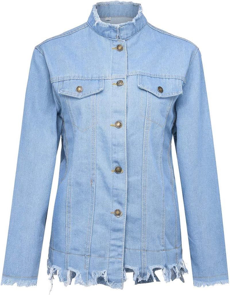 frayed tassel denim jacket