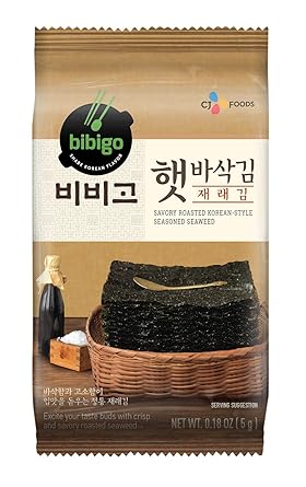 bibigo Roasted Seaweed Snack, Korean 