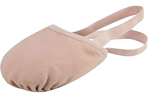 Linodes Canvas Pirouette Half Sole Jazz Ballet Dance Shoe Turning Shoes for Women and Girls