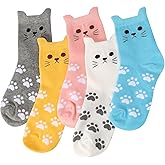 AGRIMONY Women's Cat Socks Cute Animal Socks Dog Valentines Easter Fun Gifts for Women