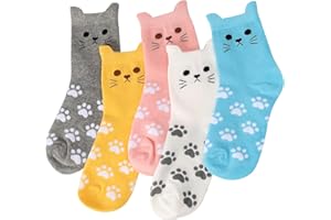 AGRIMONY Women's Cat Socks Cute Animal Socks Cat Mom Dog Mom Gifts for Women Teen Girls -Valentines Birthday Gifts for Wife