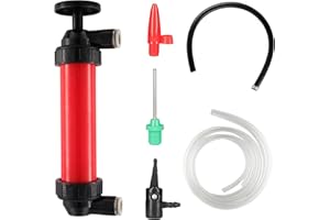 WEKSTER Equalseal Multi-Purpose Siphon Transfer Pump Kit, with Dipstick Tube | Fluid Fuel Extractor Suction Tool for Oil, Gasoline, Water, Liquids & Air