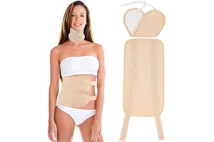 VYAJI Organic Castor Oil Pack Wrap - Reusable Castor Oil Compress Wrap Kit with Adjustable Elastic Shoulder Straps - Organic Flannel Castor - Waterproof & Oil-Proof - Machine Washable