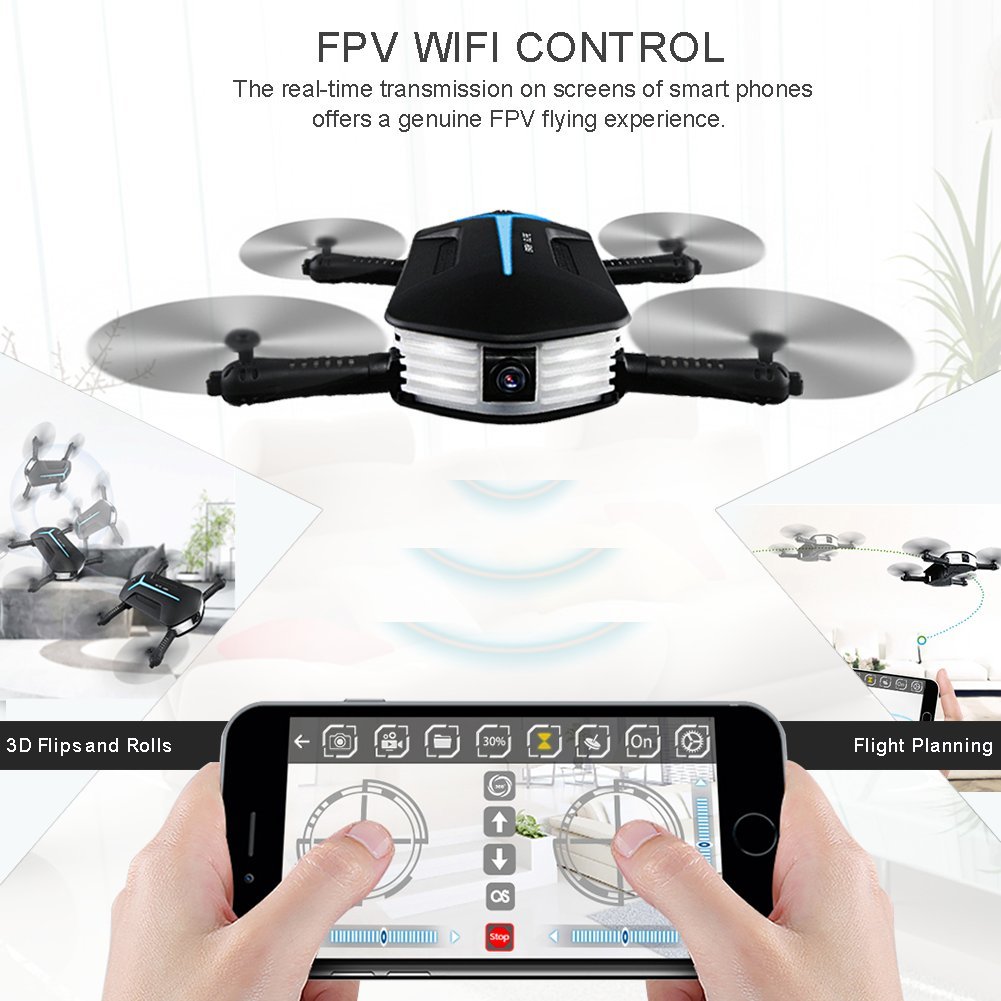 JJRC H37 Mini Baby Elfie WiFi FPV 720P Camera Quadcopter Foldable G-Sensor Mini RC Selfie Drone