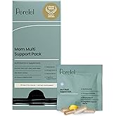 Perelel Mom Multi Support Pack, Postnatal Vitamins for Women with Omega 3 Dha, Iron, Collagen, & Vitamin B12 to Support Postpartum Health, Soy & Gluten Free, Non GMO, 30 Daily Pill Packs