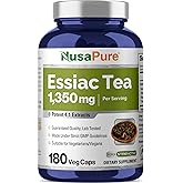 NusaPure Essiac Tea 1350 mg 180 Veggie Caps (Vegetarian, Non-GMO)