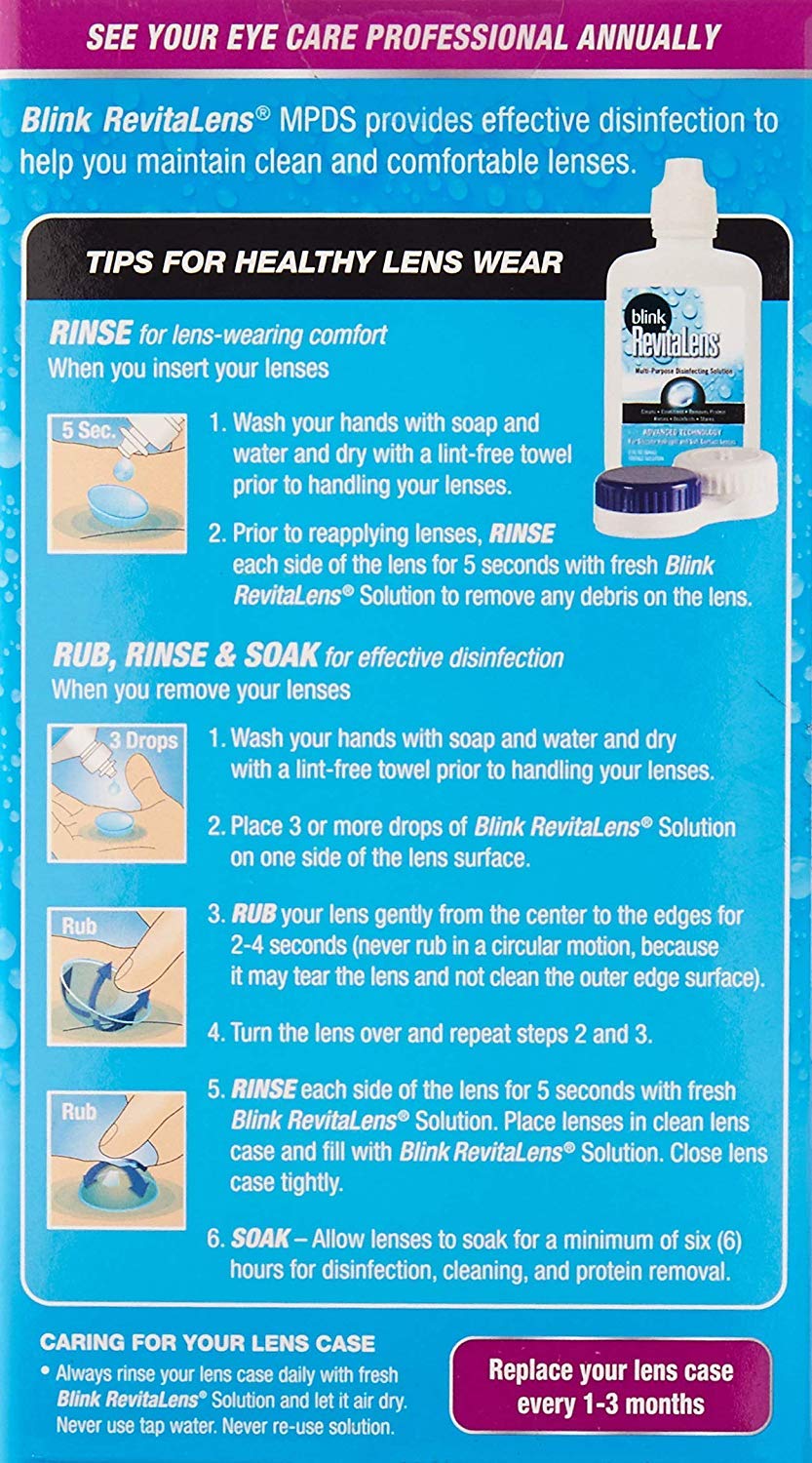 Blink Revitalens MultiPurpose Disinfecting Solution, 10 oz. (2 Count)