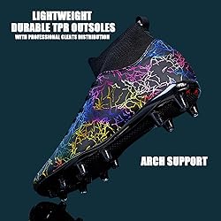 HESBITEUL Soccer Cleats for Men Women Football Turf