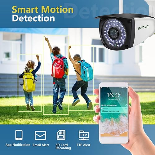 SV3C Pack 5MP Outdoor Home Security Cameras, Dual Band 5GHZ