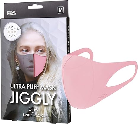 Amazon Co Jp Jiggly ジグリー ウルトラパフ マスク ピンク Mサイズ 飛沫捕集 敏感肌 やわらか フィット 抗菌 100回洗える 耐久性 呼吸しやすい 耳が痛くならない 韓国製 スパイス Btm Spice Of Life 女性用 男性用 Jgm1012mpk ドラッグストア