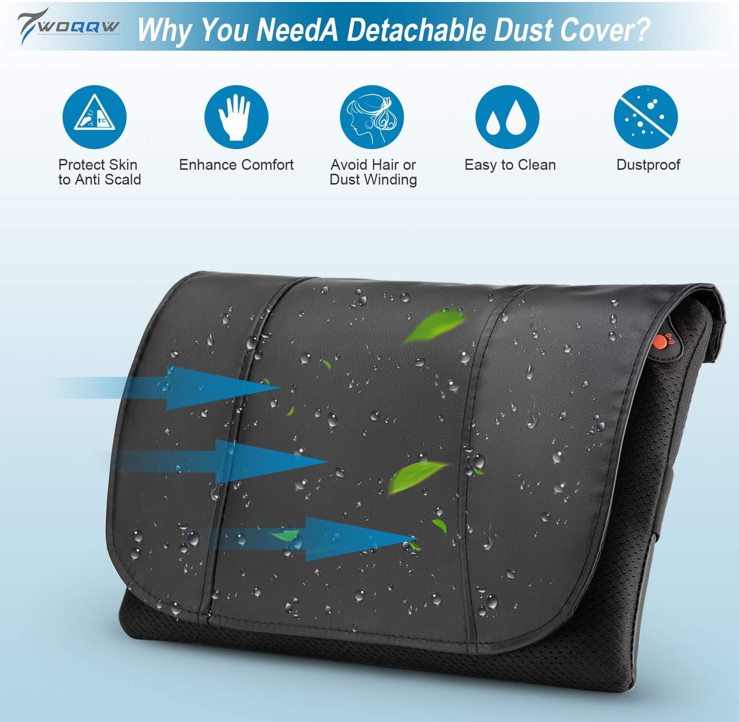 WOQQW Back Massager, Massagers for Neck and Back with Heat, Electric Back Massages Pillow for Back, Deep Tissue Kneading Massager for Shoulder, Lower Back, Leg, Foot, Muscle Pain Relief: Home & Kitchen