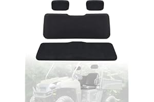 smotrcc UTV Ranger Seat Covers Compatible with Polaris Ranger 500 700 800 2002-2008, Heavy Duty Waterproof PU Coating Ranger Black Seat Cover