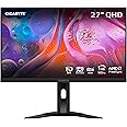 GIGABYTE - M27Q Advanced (US) - 27" SS IPS Gaming Monitor - QHD 2560x1440-180Hz - 1ms MPRT - AMD FreeSync - Type C KVM - HDMI, DP, Type C - Height Adjustable - Black