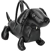 Women PU Leather Unique Novelty Crossbody Shoulder Bag Handbag Cute Dog Shaped Purse