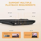 DBPOWER 16.9 Portable DVD Player 14.1 HD Screen 5000mAh Battery USB SD view 6